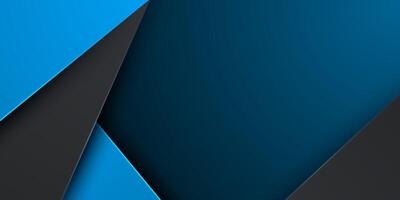 Abstract dark blue square theme overlap background. Papercut shapes pattern with shadow and lights. vector