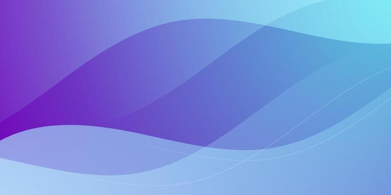 Abstract colorful blue and purple gradient wave background. Simple wave fluid liquid pattern background.