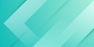 Abstract colorful gradient turquoise green background. Simple overlap triangle shapes pattern background. vector
