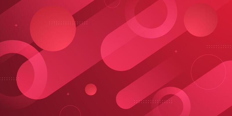 Abstract colorful red circle background. Trendy banner with overlap circle pattern background design.