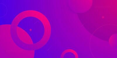 Abstract dynamic colorful pink and purple gradient background. Overlap circle shapes pattern geometric design. vector