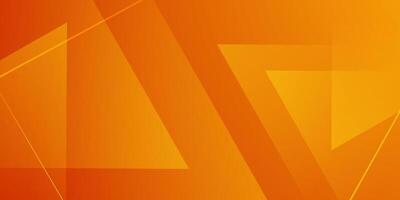 Abstract colorful triangle pattern orange background. Overlap shapes with lines pattern design. vector