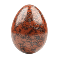 Red Egg With Gloss Finish and Subtle Patterns png