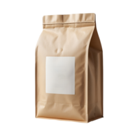 Isolated Stand-up Pouch with Empty Label png