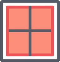 Colorful abstract window illustration representing design and architecture elements vector