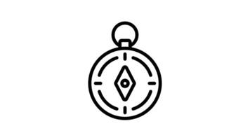 Animated Compass Navigation Travel Pointer video