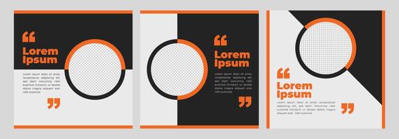 Modern social media banner templates for sale, promotion, and ads. Clean square layout for digital marketing. Editable design. Set of Editable minimal vector