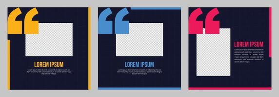 Modern social media banner templates for sale, promotion, and ads. Clean square layout for digital marketing. Editable design. Set of Editable minimal square banner vector