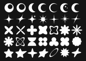 Geometric Shapes, Celestial Elements Collection vector