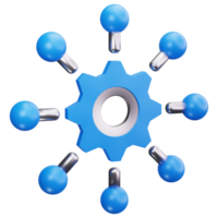 3D Icon Network Settings Configuration png