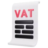 3D Icon VAT Invoice Paper png