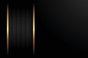 Minimalist Abstract Background in Luxury Gold and Black Theme vector