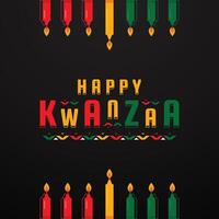 Kwanzaa Day Background Event Template vector