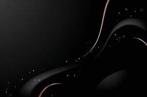 Luxury Style Abstract Design with Smooth Curves and Shiny Texture vector