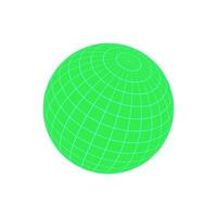 Y2k 3d grid ball patch, cyber tech abstract grid figure object, futuristic trendy net pattern structure graphic, brutal art neon 3d wireframe shape illustration. vector