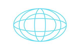 90s grid earth shape, 90s retro geometry mesh pattern structure icon, futuristic geometric wire frame form illustration, cyber tech neon grid element symbol, y2k abstract net shape graphic. vector