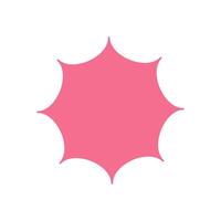 Bold abstract star icon. Contemporary figure and minimal shape. This decoration combines brutalism and y2k style, offering a unique element for modern designs creative projects. vector