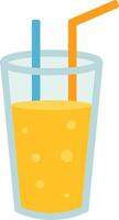 Flat Icons Representing Summer Sips vector