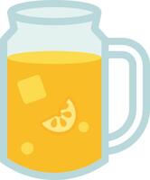 Flat Style Symbols of Refreshing Drinks vector