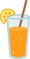 Flat Visuals of Summertime Drinks vector