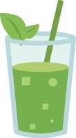 Flat Design Collection of Summer Sips vector