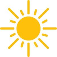 Golden Sun Feature for Summer Content vector