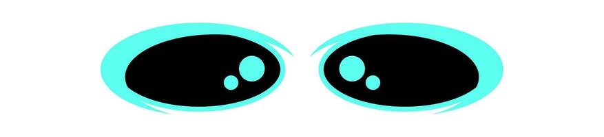 Y2K abstract eye Shape. Flat retro icon of an eye shape. Fun graphic element, modern design, psychedelic style, perfect for trendy decoration. vector