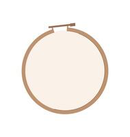 Craft supplies for embroidery and DIY activities in a handmade workshop. Icon of fabric and tools for hobby creative projects. Concept of creative work, suitable children craft enthusiasts. vector