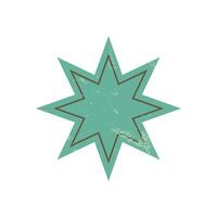 Bold abstract star icon. Modern star shape symbol. This brutalist element features a flat, grunge texture in a contemporary style, ideal for retro design projects or y2k aesthetics. vector