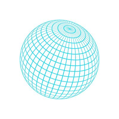 Geometric 3d mesh pattern sphere, cyberpunk neon wire frame form object, brutal art geometric grid pattern element graphic, y2k geometry 3d wireframe shape icon, futuristic trendy mesh figure symbol.