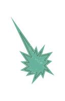 Bold brutalist shape. Abstract star icon with grunge texture. Geometric element in modern style, featuring y2k aesthetic. Ideal for stickers, graphic projects, and contemporary designs. vector