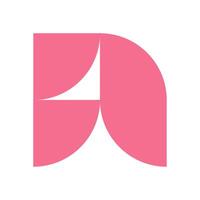 Bold Brutalist Abstract Shape. Minimalist geometric icon in contemporary style. This flat element showcases a unique form with a y2k aesthetic, suitable for modern art and graphic projects. vector
