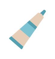 Flat tube tool for craft and art in colorful design. Perfect for DIY activities and handmade projects. Concept of creative art, craftwork, hobby supplies school or workshop. vector