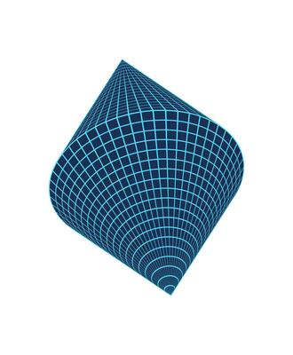 Geometric 3d grid crystal, y2k geometric wire frame form symbol, brutal art neon grid figure icon, cyberpunk geometry 3d wireframe element illustration, vaporwave abstract net shape graphic.
