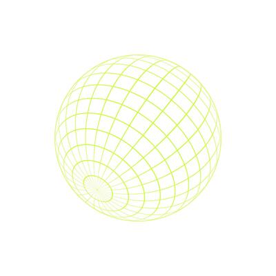 Y2k 3d mesh globe patch, y2k neon grid figure object, brutal art geometry net pattern form illustration, cyberpunk geometric mesh shape graphic, cyber tech abstract 3d wireframe element icon.