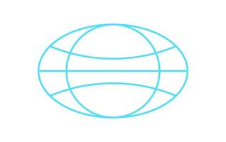 90s brutal grid planet logo, 90s retro trendy wire frame element symbol, futuristic geometry grid pattern structure icon, cyber tech geometric mesh shape graphic, cyberpunk neon net figure object. vector