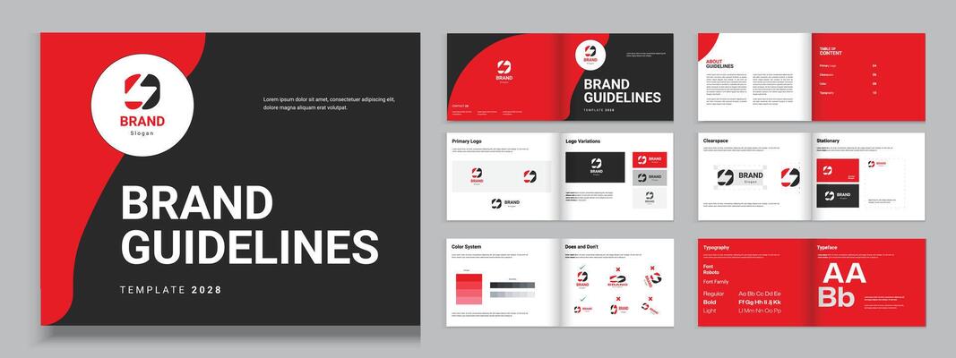 Landscape Brand Guidelines template identity template