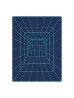 Y2k 3d wireframe wormhole, cyberpunk geometry 3d wireframe figure graphic, futuristic trendy mesh shape object, cyber tech abstract grid element icon, y2k neon net pattern structure symbol. vector