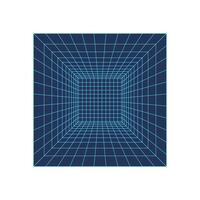 Geometric 3d mesh vortex, vaporwave abstract grid element object, 90s retro geometric net pattern structure graphic, cyberpunk trendy 3d wireframe shape symbol, y2k neon mesh form icon. vector