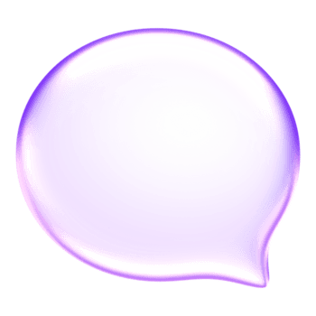minimo vetromorfismo Chiacchierare bolla icona che rappresentano comunicazione, conversazione, o messaggistica nel applicazioni, 3d interpretazione png
