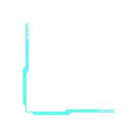 Y2K retro frame element. Abstract icon in modern shape. Flat aesthetic, graphic design, trendy for 90s nostalgia, ideal for digital projects or decorations. vector