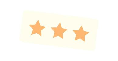 Star rating icon symbolizes quality feedback and achievement. An award icon highlights success and customer satisfaction. Graphic design element, modern style, perfect for promotional branding. vector