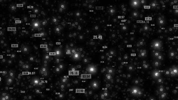 Futuristic digital background with the concept of network connection and data analysis. Big data flow and global network connection video