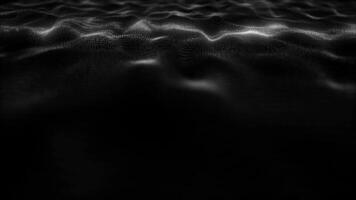 Abstract clean wave of particles and dots moving on light background, big data visualization, futuristic corporate and digital business background, 3D, 4K, seamless loop video