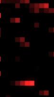 Red glowing bokeh lights scattered across a black background, creating a moody and festive atmosphere video