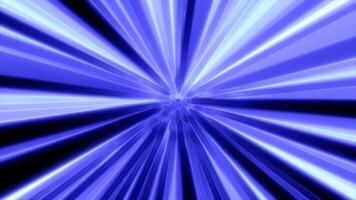 Radiating purple and blue lines from a central source, evoking a starburst or energetic abstract pulse video