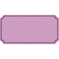 Purple Rectangular Frame with Rounded Edges png