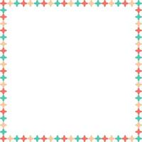 Doodle frame with colorful elements vector