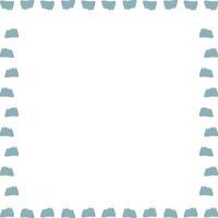 Snowy mountains frame. Christmas celebration season empty frame box vector