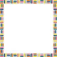 frame for text. Modern Art graphics for hipsters. Colorful stylish geometric empty frame. vector